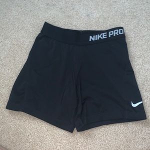 Black nike pro shorts